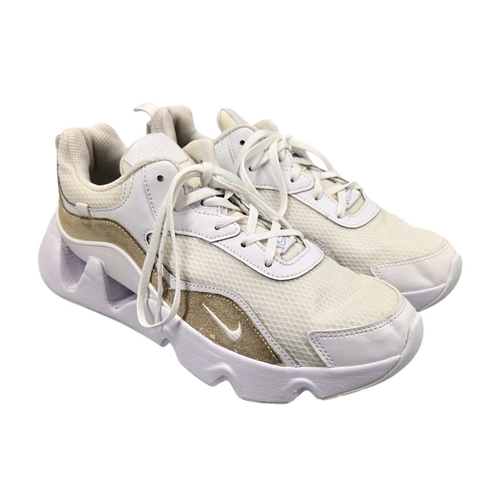 Nike Women's RYZ 365 II 2 White Tan Women Casual Lifestyle Shoe Sneaker 9.5 US